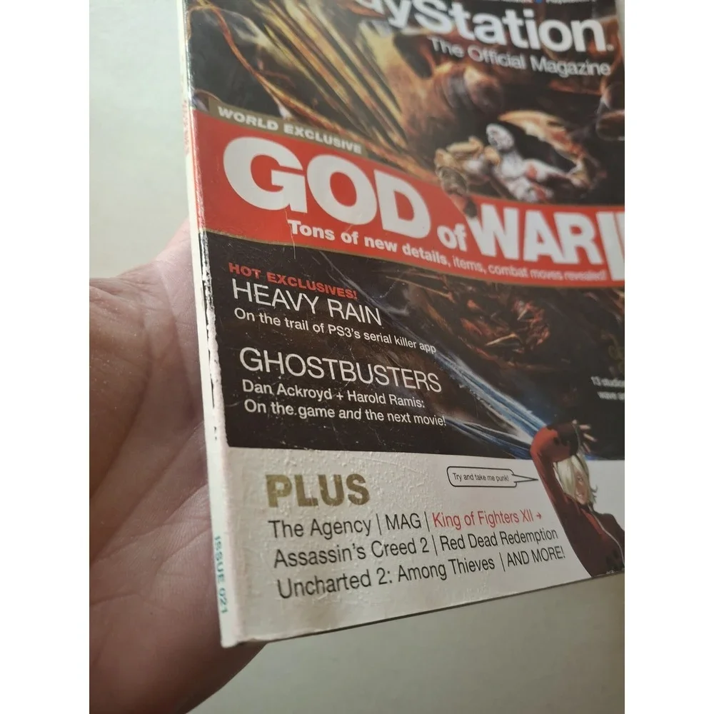 Playstation The Official Magazine PS3 PSP July 2009 God of War III KRATOS READ.